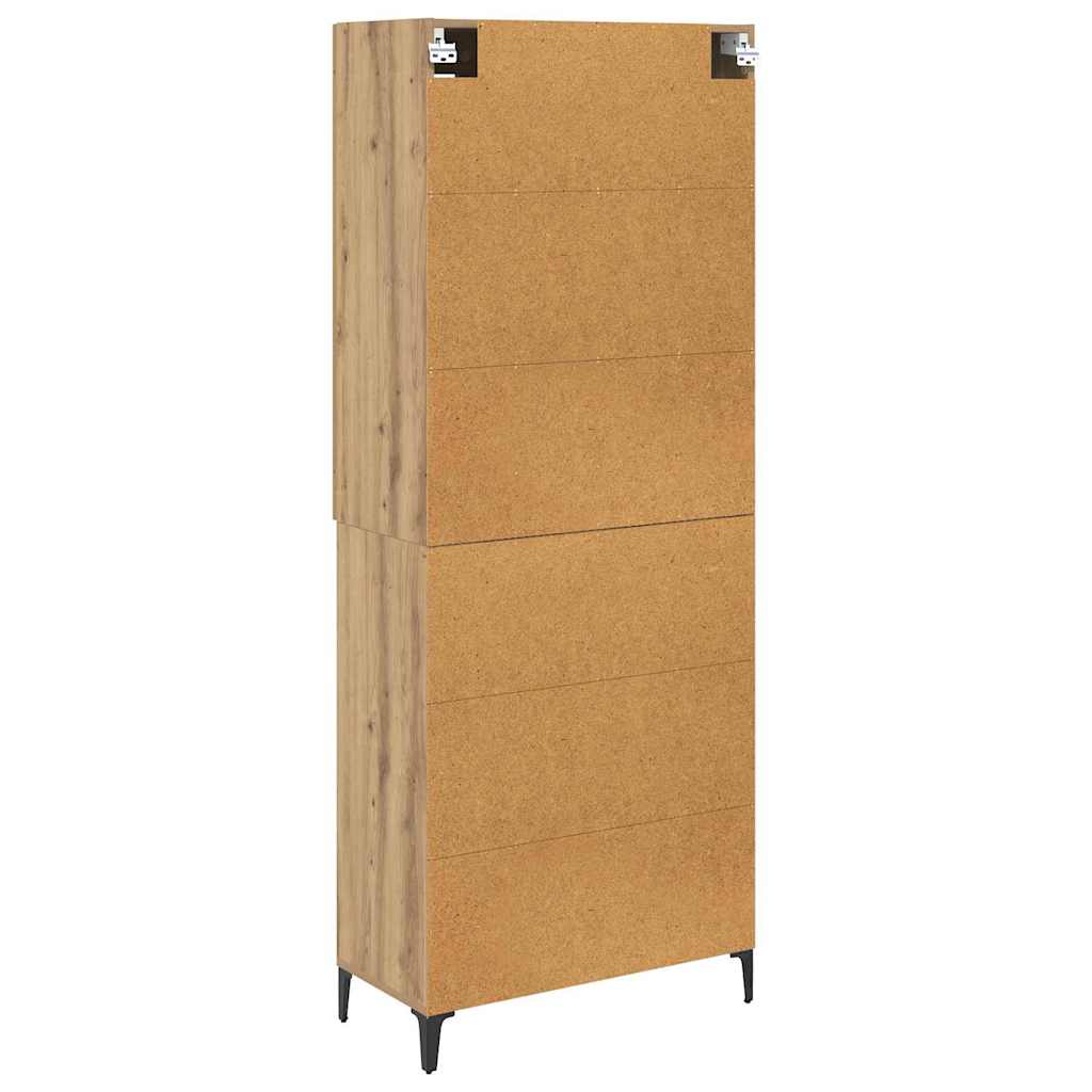 Highboard Artisan Eiken 69,5 x 34 x 180 cm Bewerkt hout