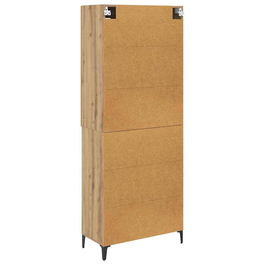 Highboard Artisan Eiken 69,5 x 34 x 180 cm Bewerkt hout