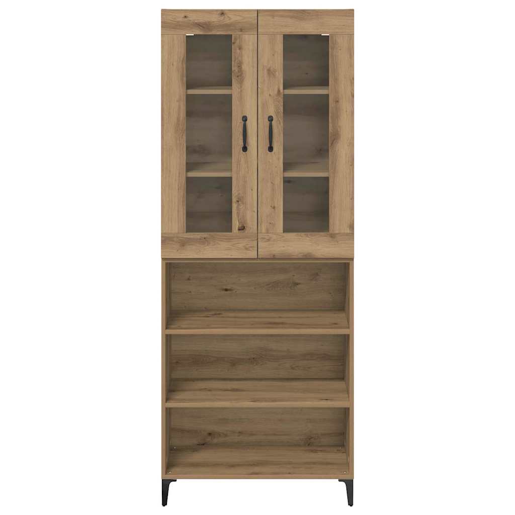 Highboard Artisan Eiken 69,5 x 34 x 180 cm Bewerkt hout