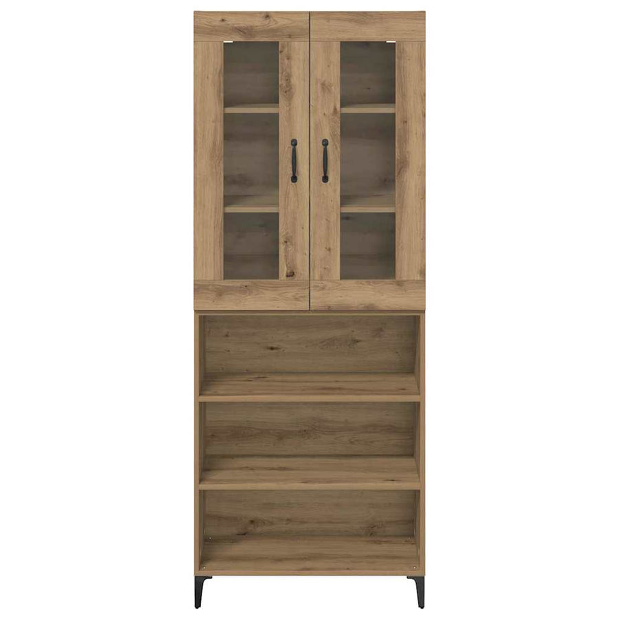 Highboard Artisan Eiken 69,5 x 34 x 180 cm Bewerkt hout