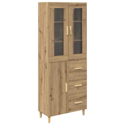 Hoge kast Artisan Eiken 69,5 x 34 x 180 cm Bewerkt hout