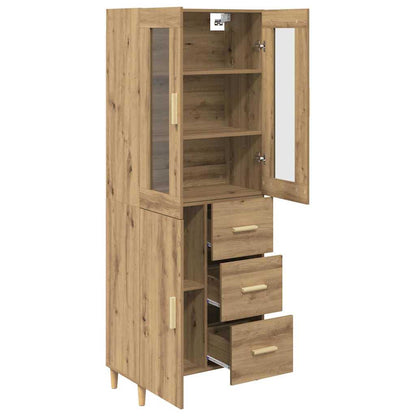 Hoge kast Artisan Eiken 69,5 x 34 x 180 cm Bewerkt hout