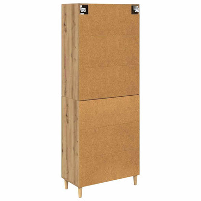 Hoge kast Artisan Eiken 69,5 x 34 x 180 cm Bewerkt hout