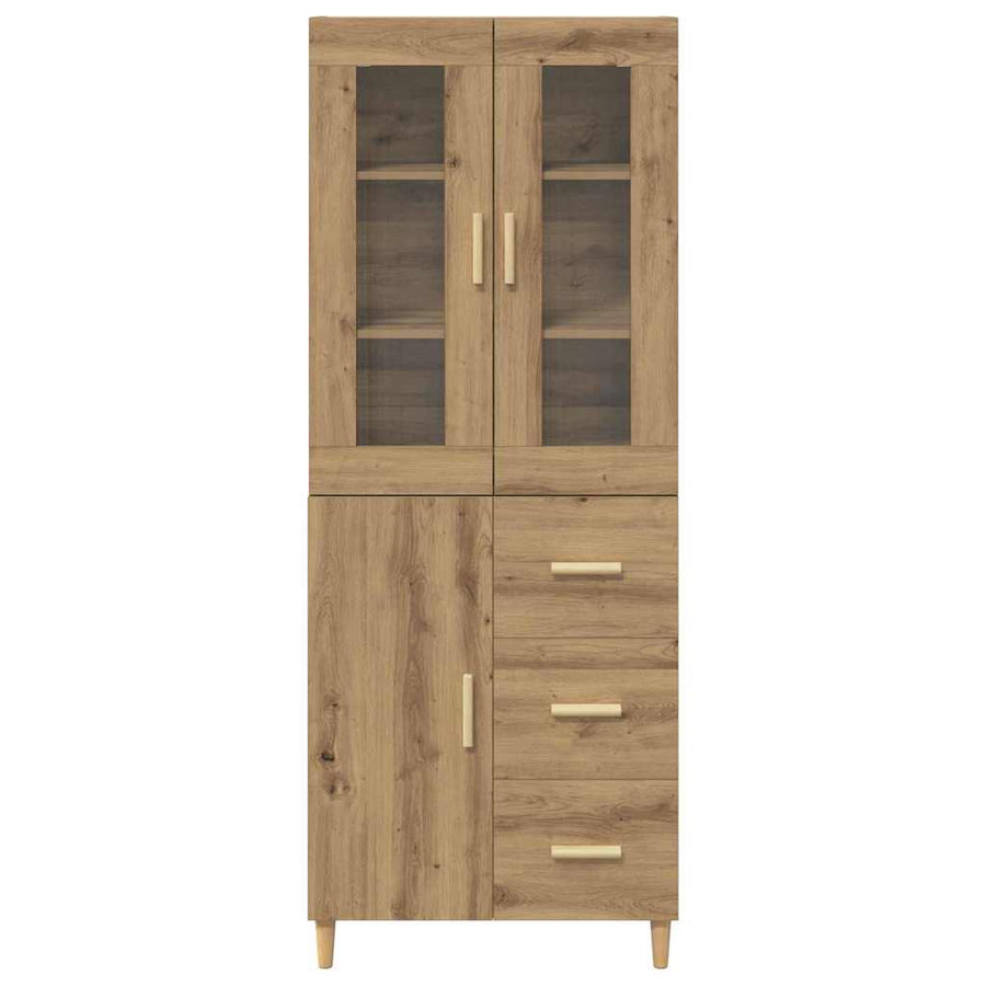 Hoge kast Artisan Eiken 69,5 x 34 x 180 cm Bewerkt hout
