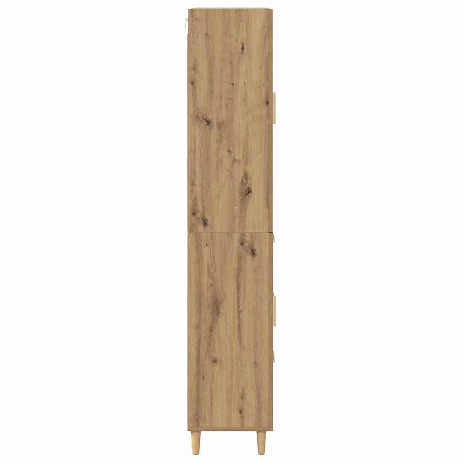 Hoge kast Artisan Eiken 69,5 x 34 x 180 cm Bewerkt hout