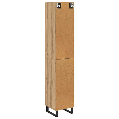 Highboard Artisan Eiken 69,5 x 34 x 180 cm Bewerkt hout