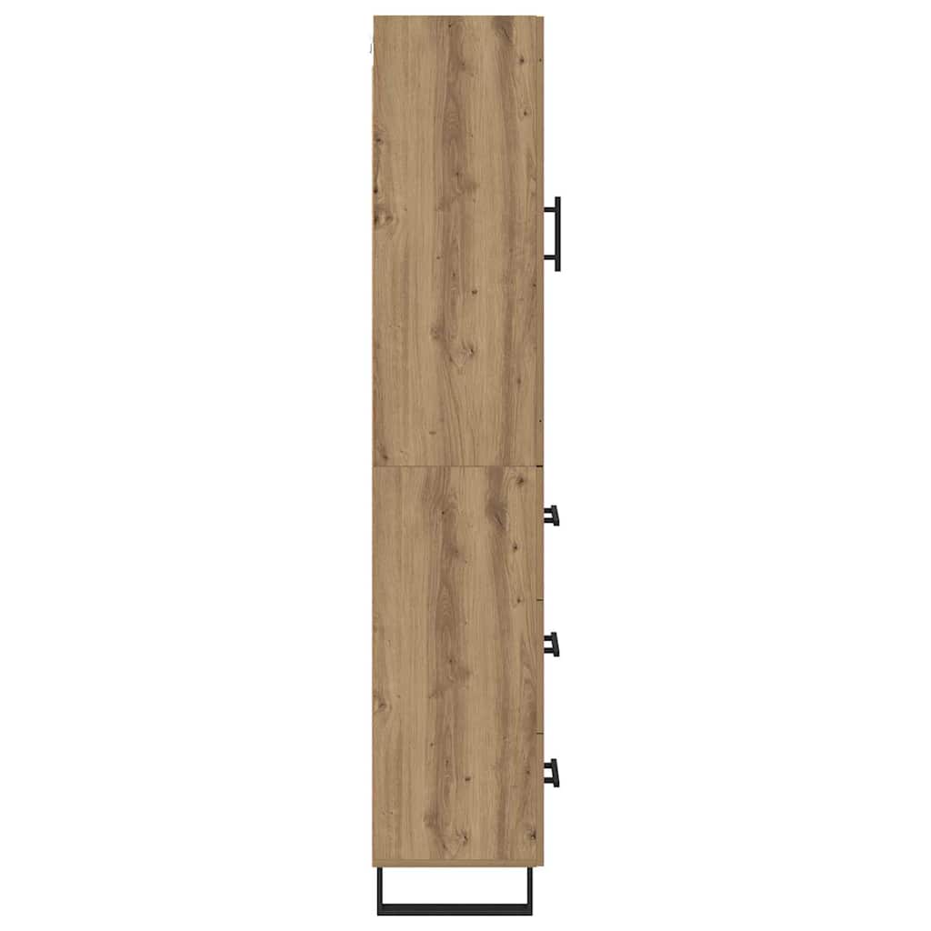 Highboard Artisan Eiken 69,5 x 34 x 180 cm Bewerkt hout