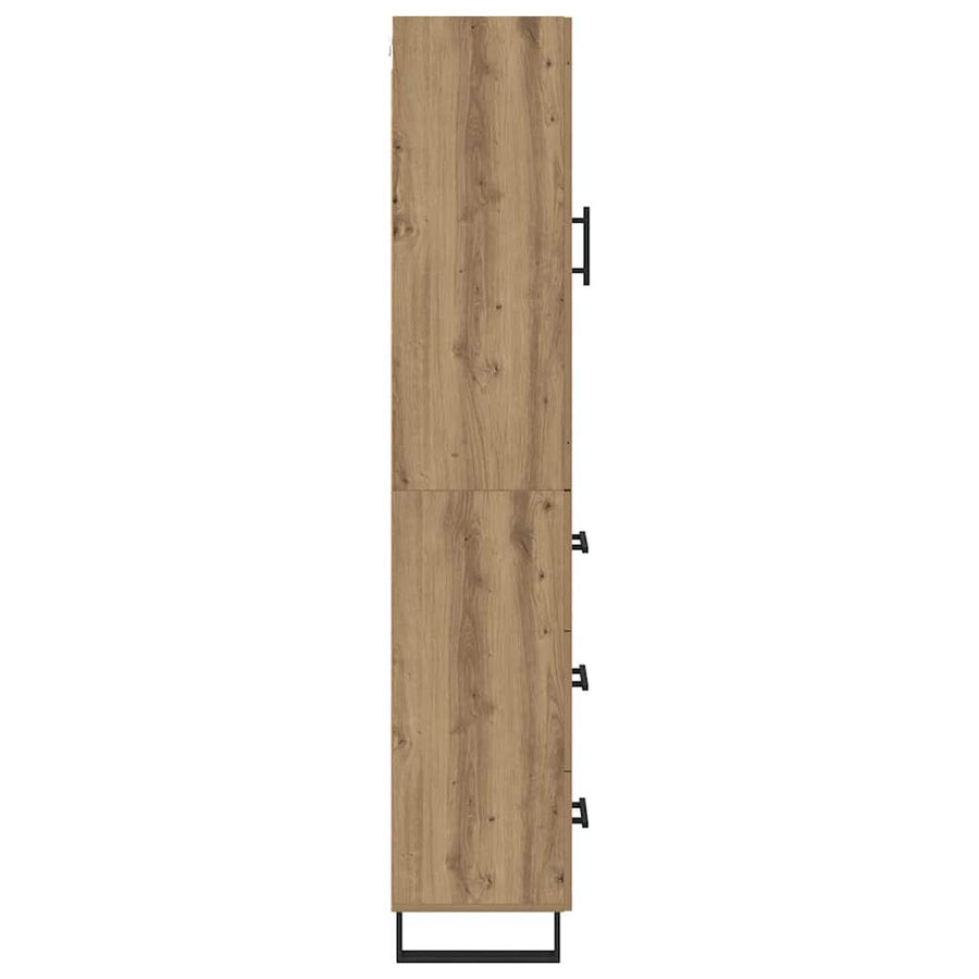 Highboard Artisan Eiken 69,5 x 34 x 180 cm Bewerkt hout