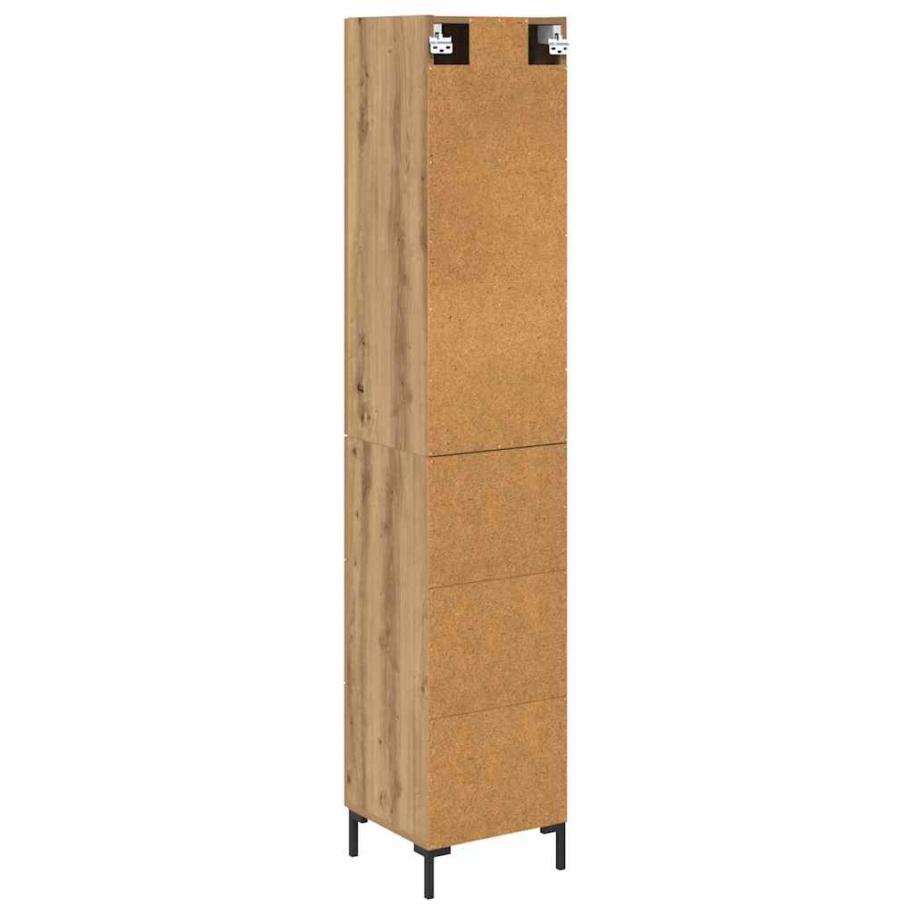 Hoge kast Artisan Eiken 69,5 x 34 x 180 cm Bewerkt hout