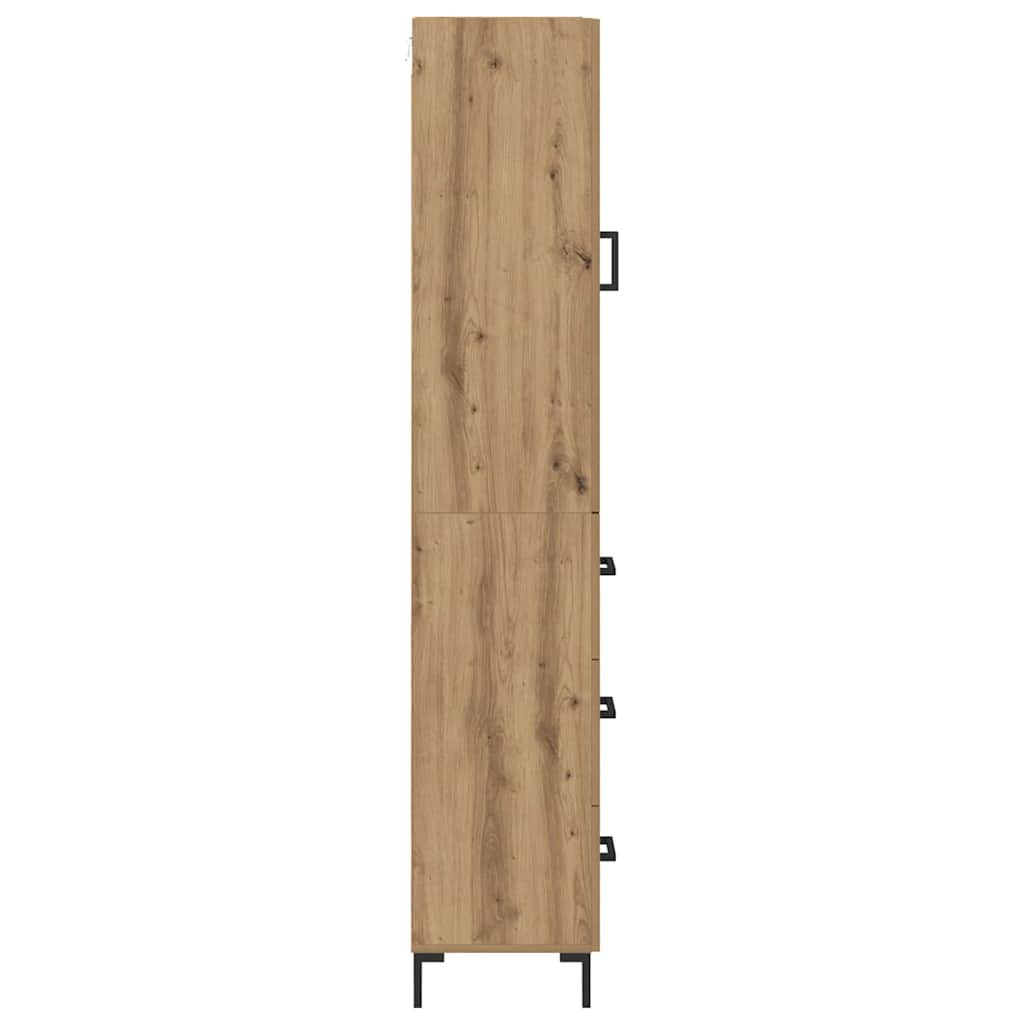 Hoge kast Artisan Eiken 69,5 x 34 x 180 cm Bewerkt hout