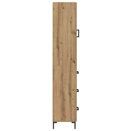 Hoge kast Artisan Eiken 69,5 x 34 x 180 cm Bewerkt hout