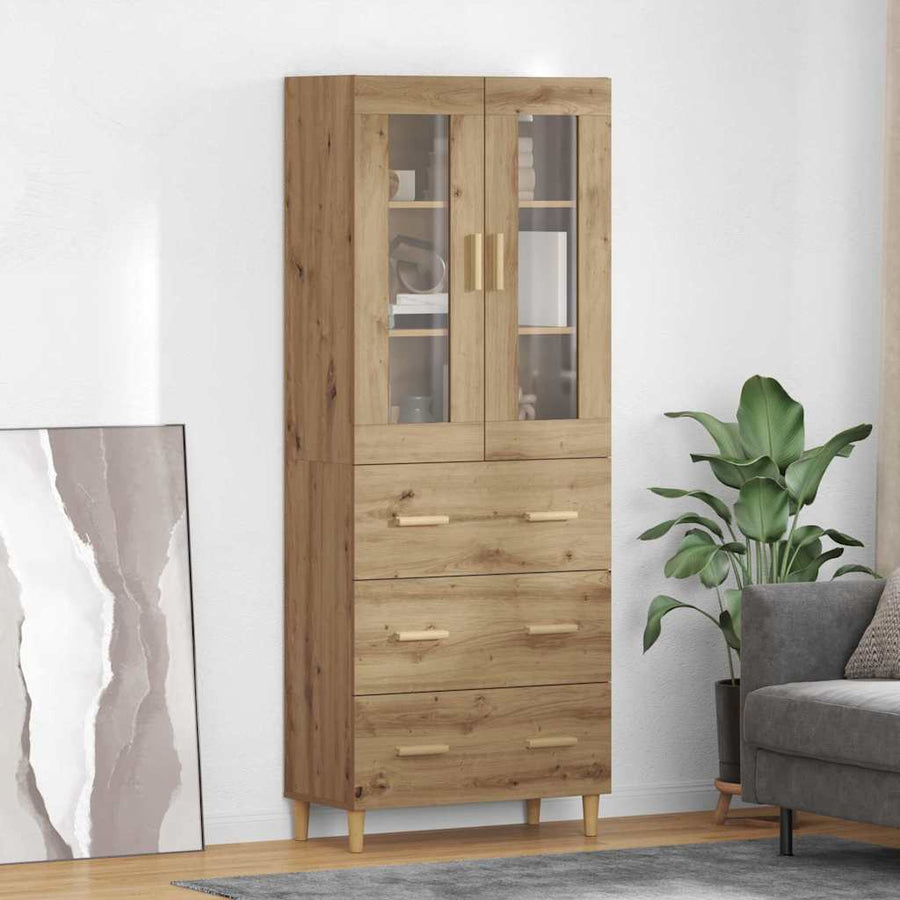 Hoge kast met lade Artisan Eiken 69,5 x 34 x 180 cm