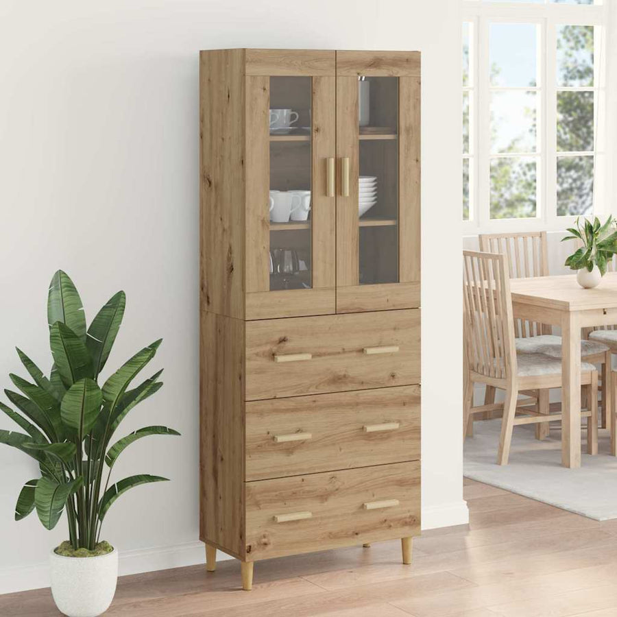 Hoge kast met lade Artisan Eiken 69,5 x 34 x 180 cm