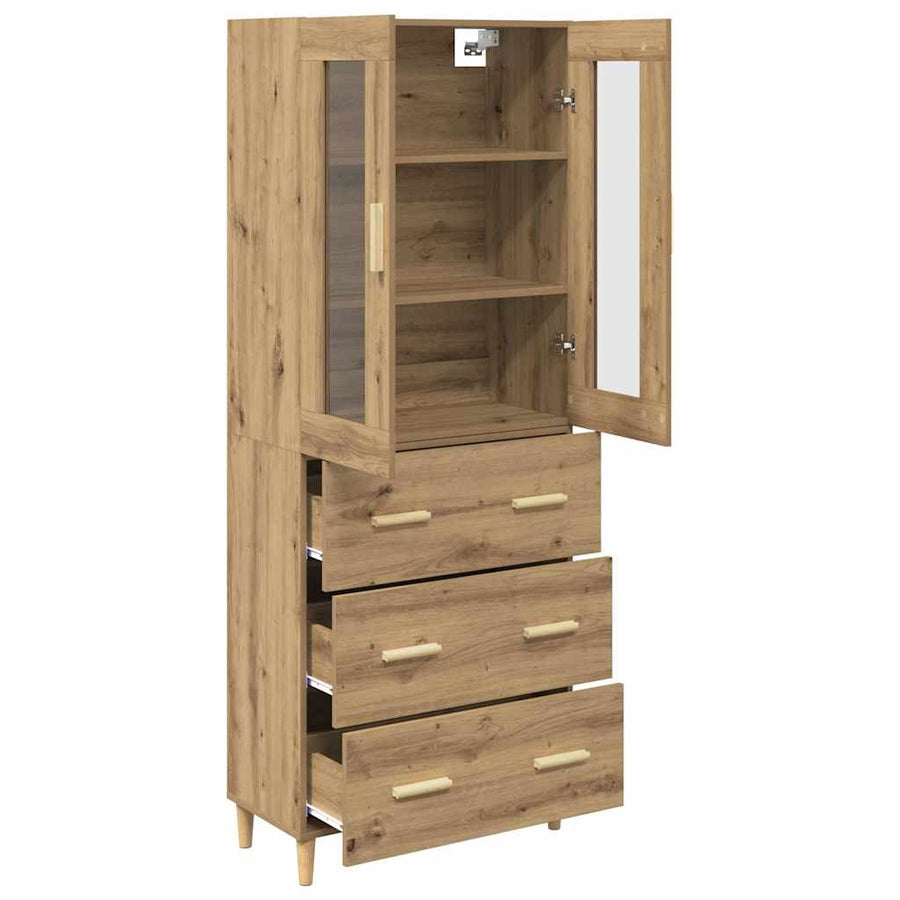 Hoge kast met lade Artisan Eiken 69,5 x 34 x 180 cm