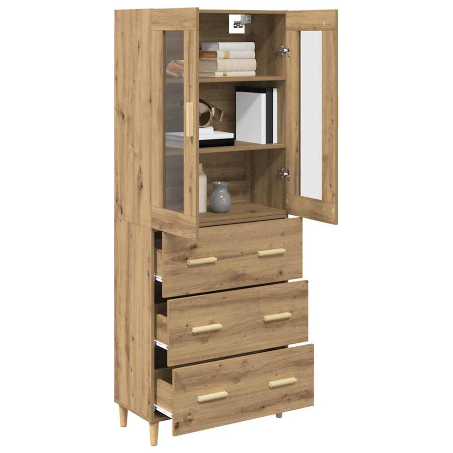Hoge kast met lade Artisan Eiken 69,5 x 34 x 180 cm