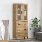Highboard Artisan eiken 69,5x34x180 cm bewerkt hout