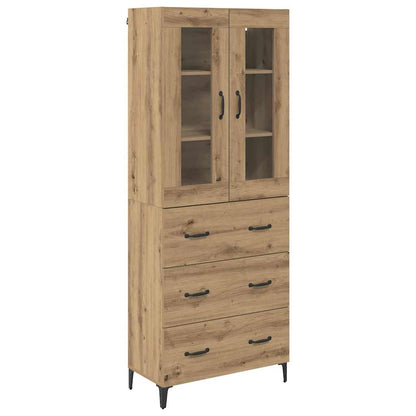 Highboard Artisan Eiken 69,5 x 34 x 180 cm Bewerkt hout