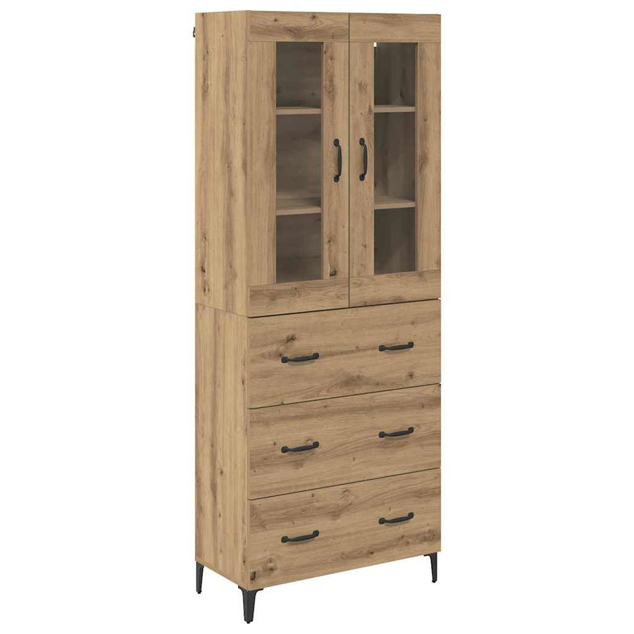 Highboard Artisan Eiken 69,5 x 34 x 180 cm Bewerkt hout