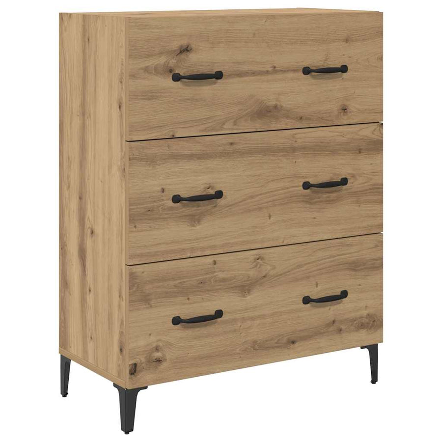 Highboard Artisan Eiken 69,5 x 34 x 180 cm Bewerkt hout