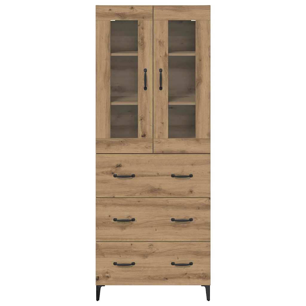 Highboard Artisan Eiken 69,5 x 34 x 180 cm Bewerkt hout