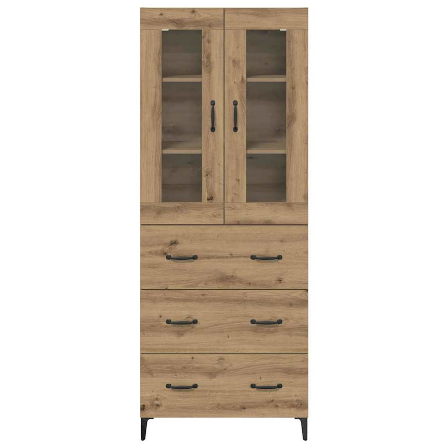 Highboard Artisan Eiken 69,5 x 34 x 180 cm Bewerkt hout