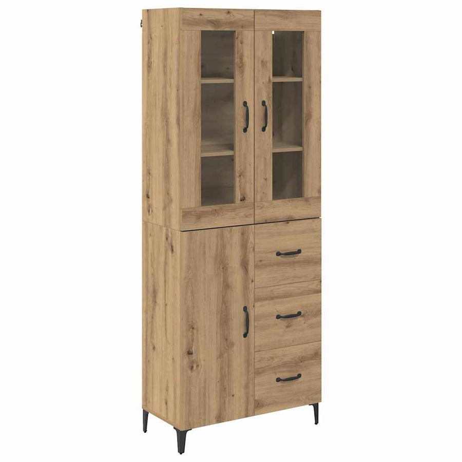 Highboard Artisan Eiken 69,5 x 34 x 180 cm Bewerkt hout