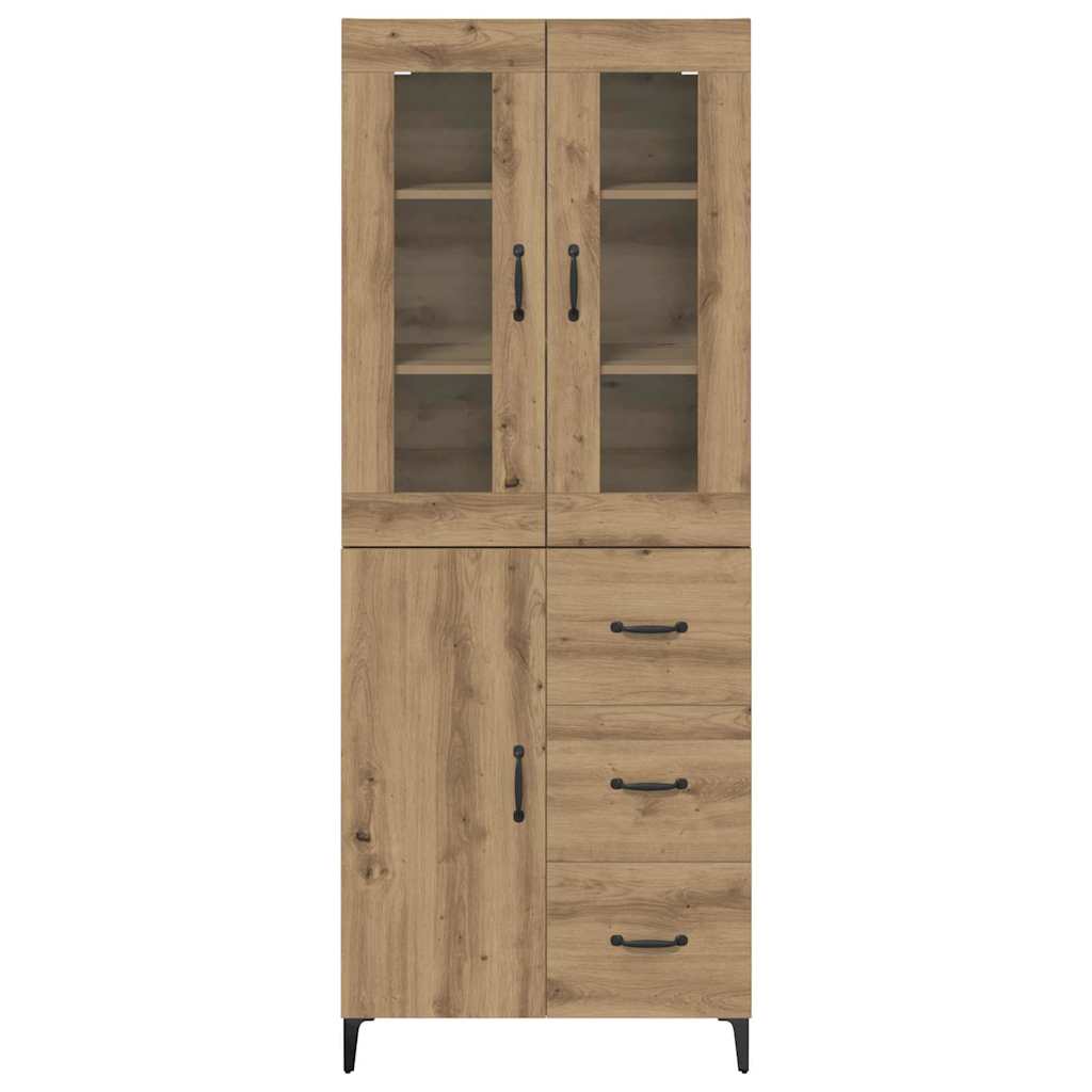 Highboard Artisan Eiken 69,5 x 34 x 180 cm Bewerkt hout