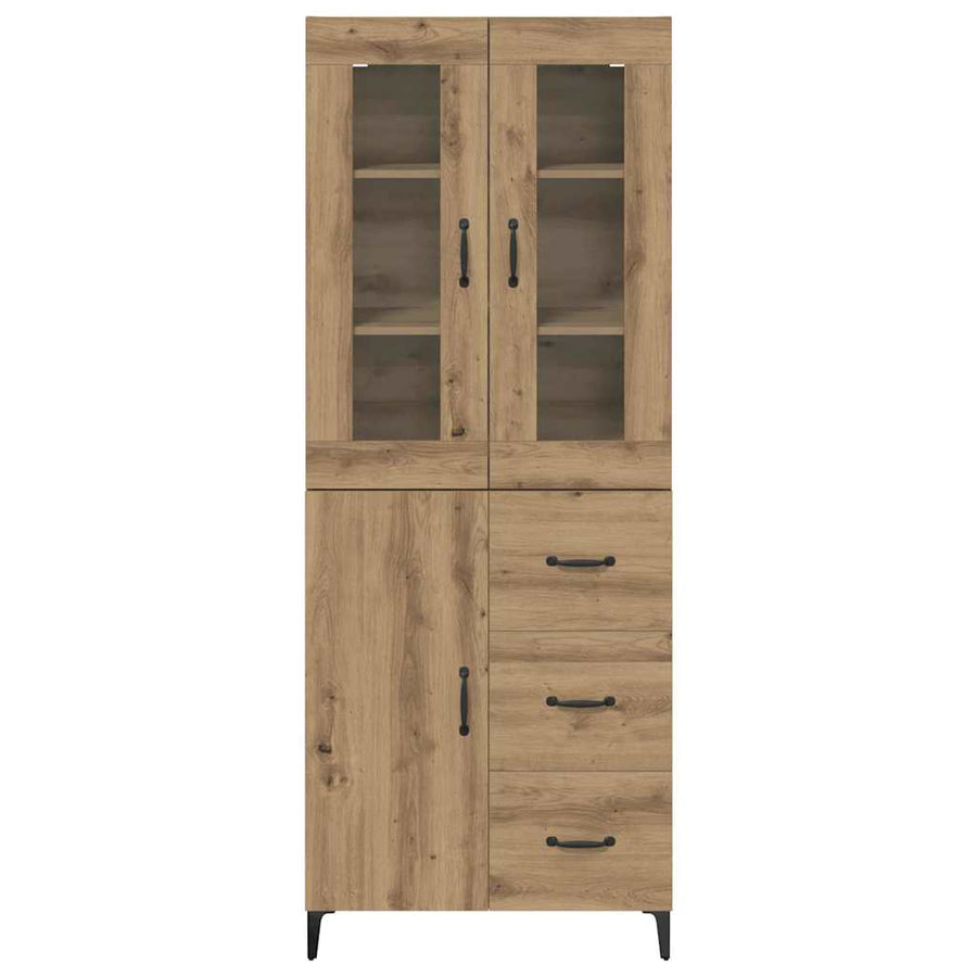 Highboard Artisan Eiken 69,5 x 34 x 180 cm Bewerkt hout