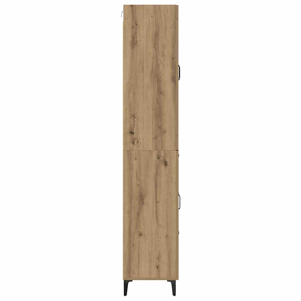 Highboard Artisan Eiken 69,5 x 34 x 180 cm Bewerkt hout