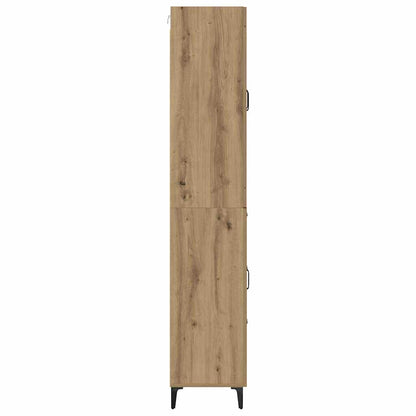Highboard Artisan Eiken 69,5 x 34 x 180 cm Bewerkt hout