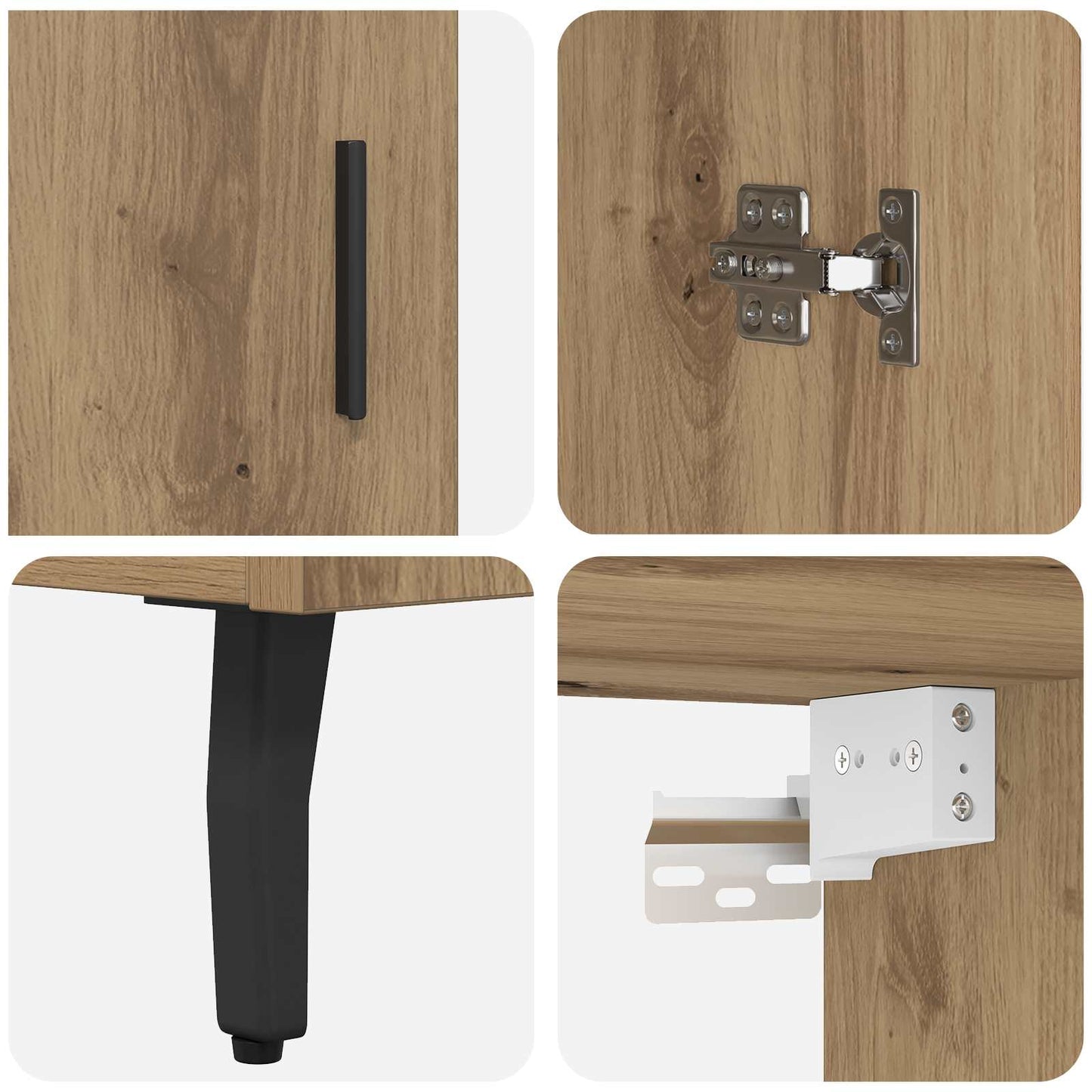 Hoge kast Artisan Eiken 69,5 x 34 x 180 cm