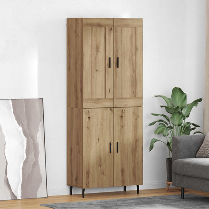 Hoge kast 2 pcs Artisan Eiken Bewerkt hout