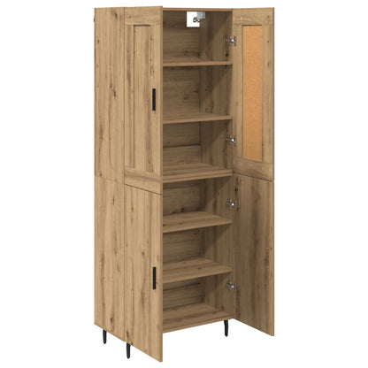 Hoge kast 2 pcs Artisan Eiken Bewerkt hout