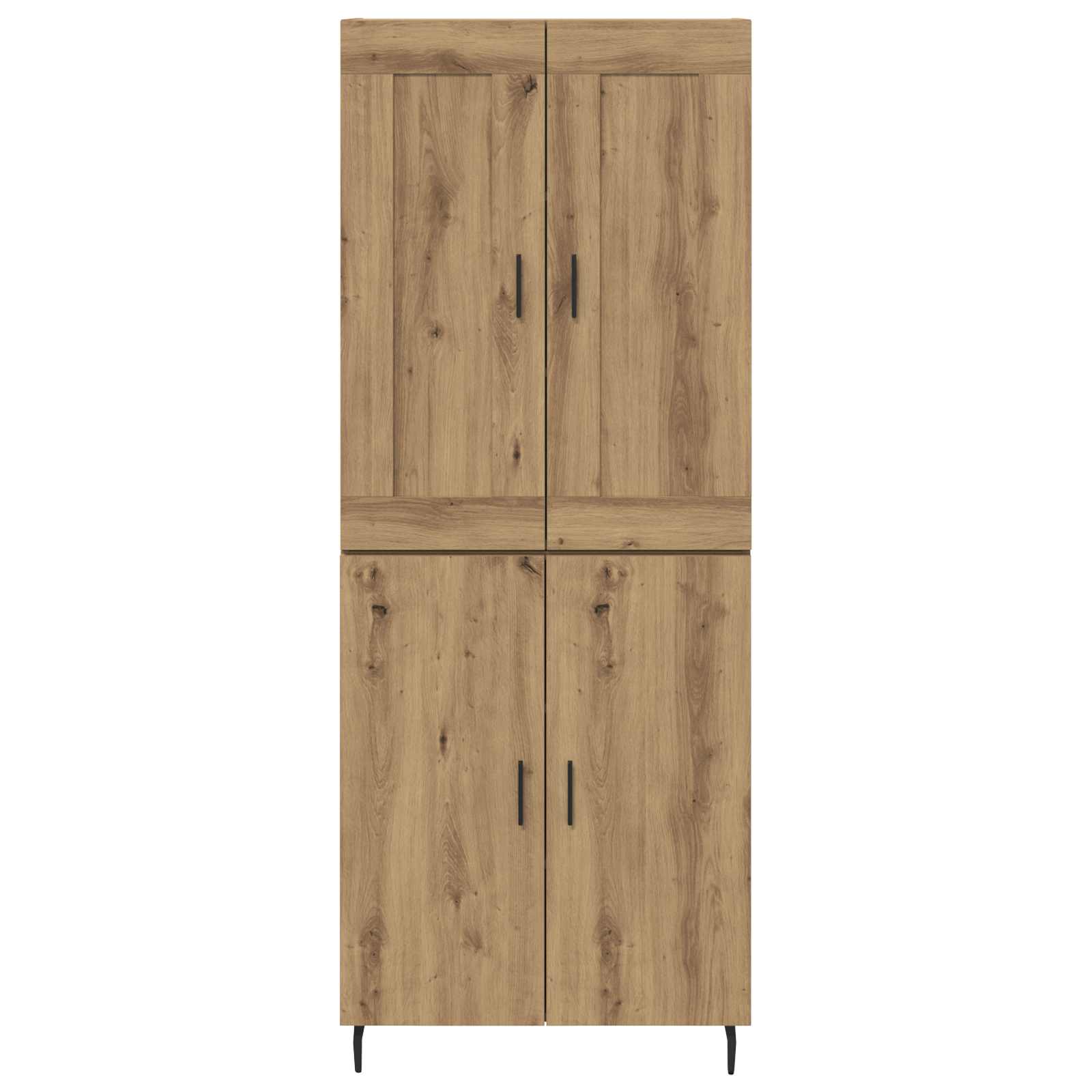 Hoge kast 2 pcs Artisan Eiken Bewerkt hout