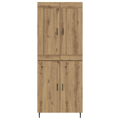 Hoge kast 2 pcs Artisan Eiken Bewerkt hout