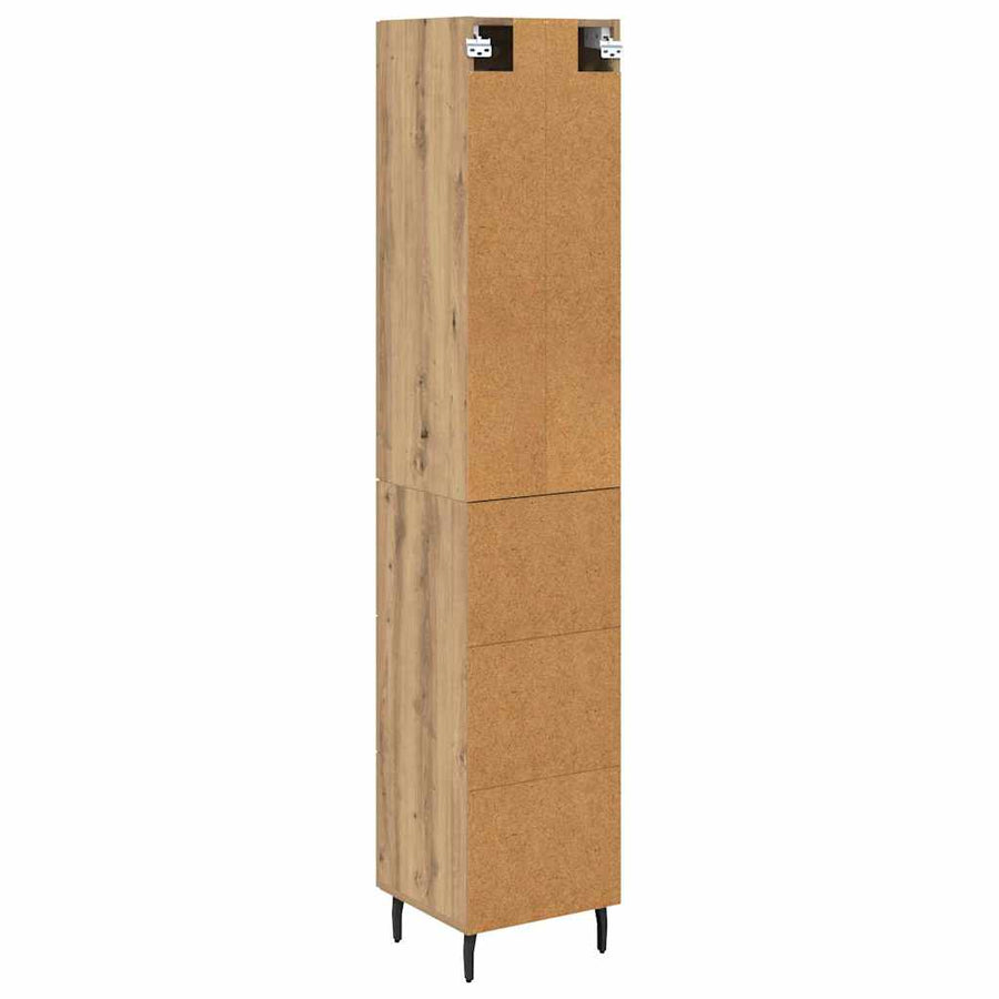 Highboard Artisan Eiken 34,5 x 34 x 180 cm Bewerkt hout
