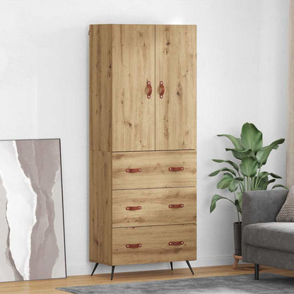 Highboard Artisan Eiken 69,5 x 34 x 180 cm Bewerkt hout