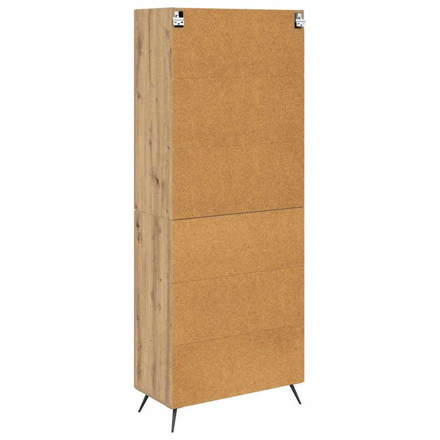 Highboard Artisan Eiken 69,5 x 34 x 180 cm Bewerkt hout