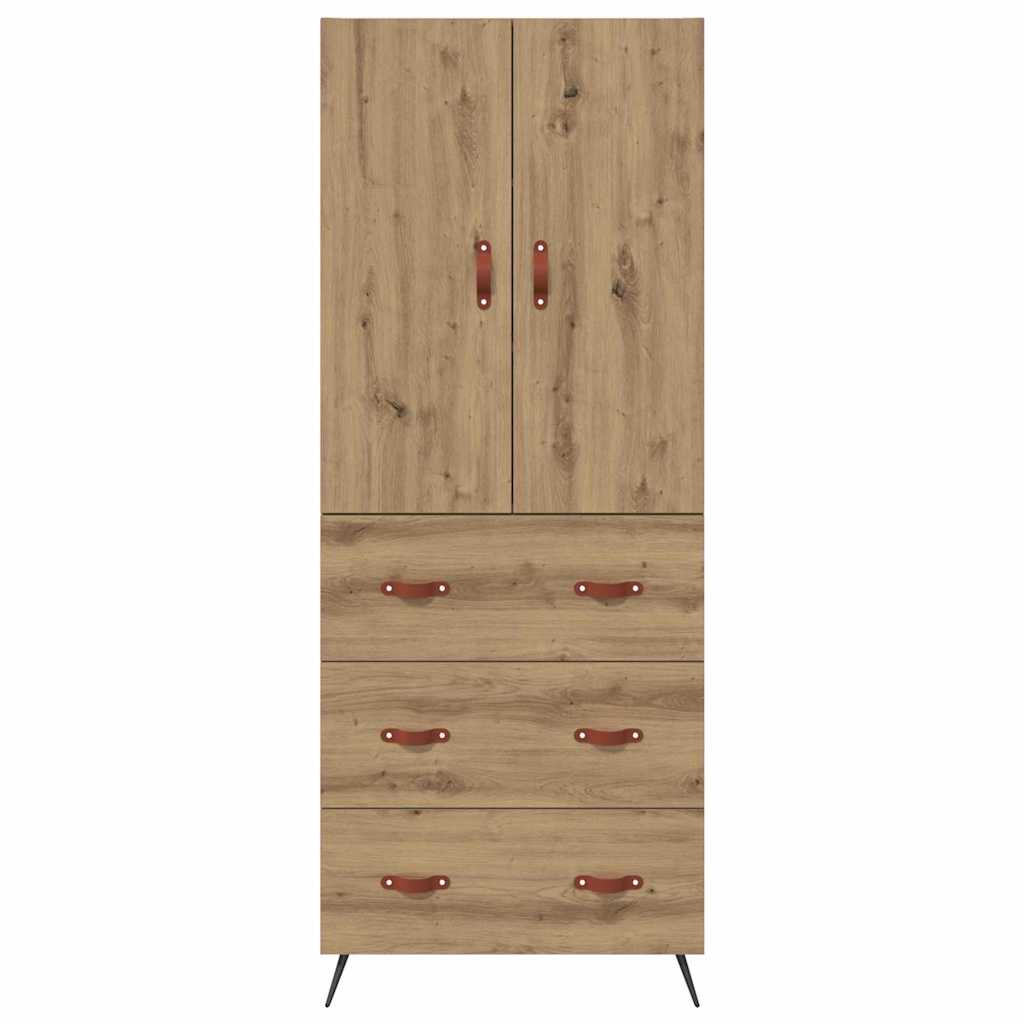 Highboard Artisan Eiken 69,5 x 34 x 180 cm Bewerkt hout
