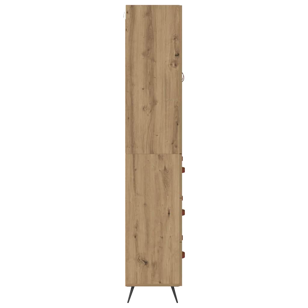 Highboard Artisan Eiken 69,5 x 34 x 180 cm Bewerkt hout