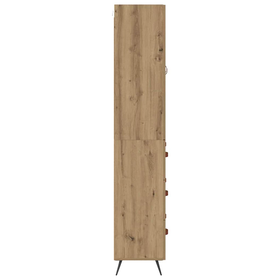 Highboard Artisan Eiken 69,5 x 34 x 180 cm Bewerkt hout