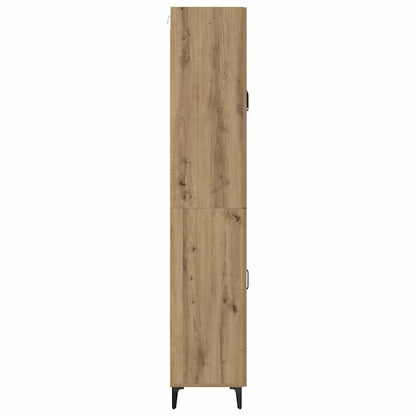 Highboard met lade Artisan Eiken 69,5 x 34 x 180 cm Bewerkt hout