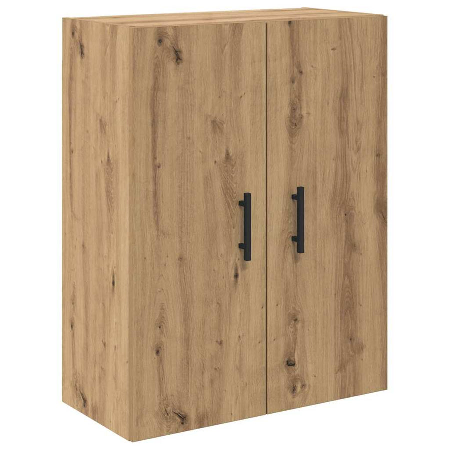 Hoge kast met lade 2 pcs Artisan Eiken Geengineerd Hout en Glas