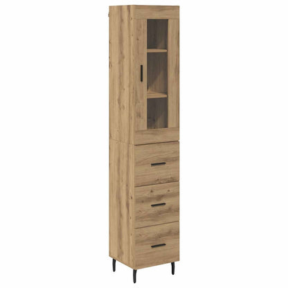 Highboard Artisan Eiken 34,5 x 34 x 180 cm Bewerkt hout