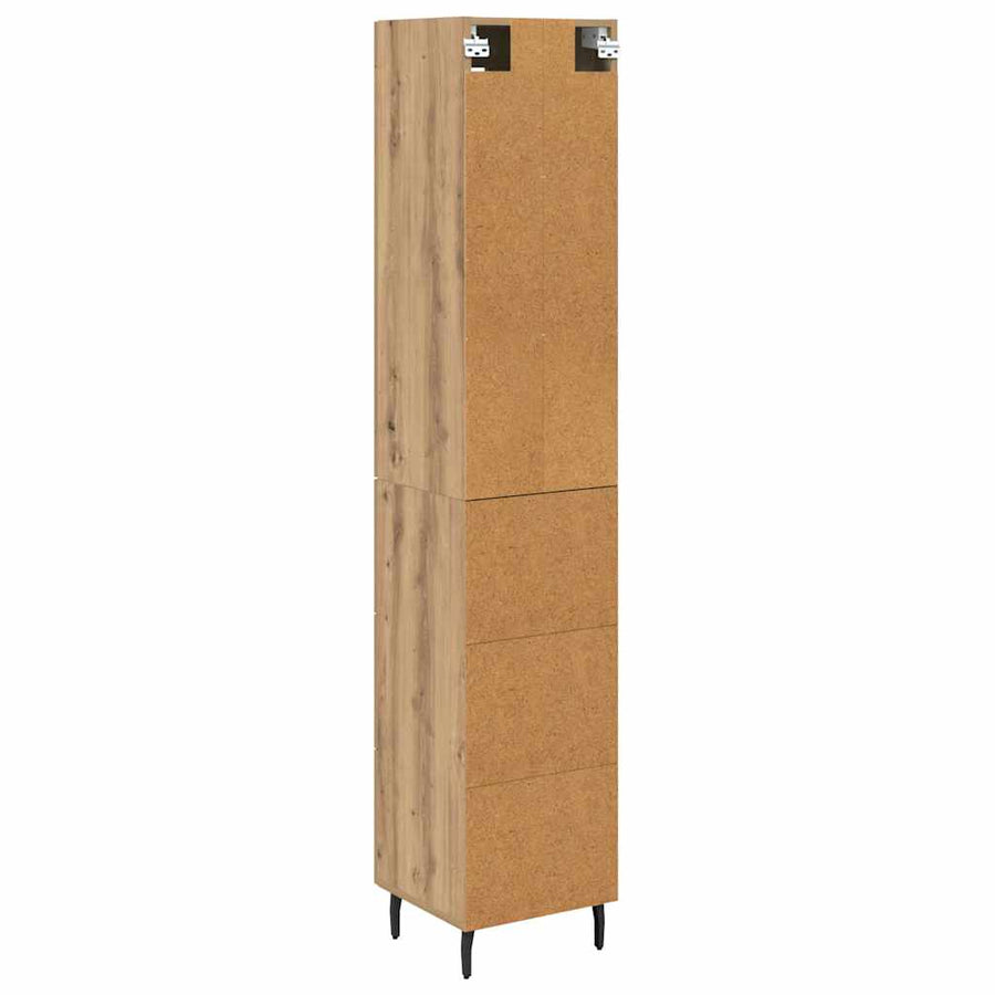 Highboard Artisan Eiken 34,5 x 34 x 180 cm Bewerkt hout