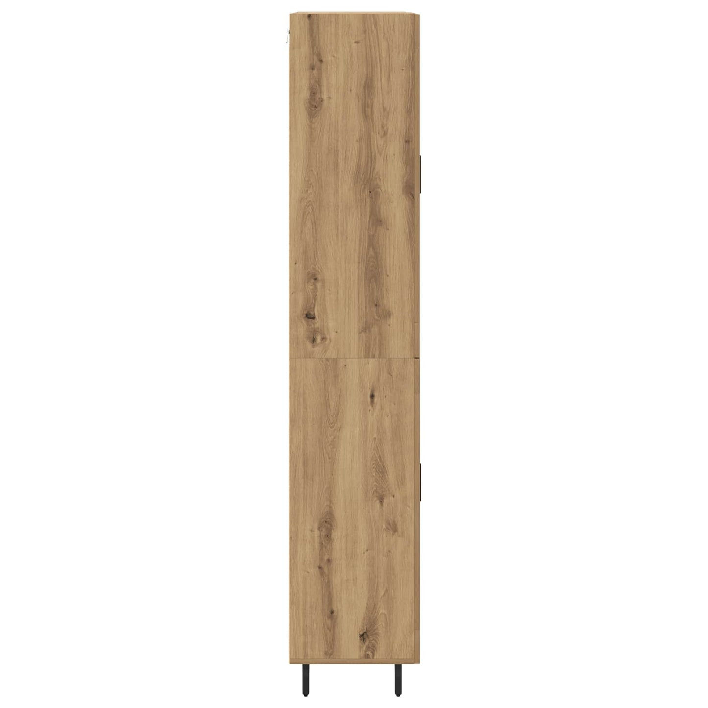 Hoge kast 2 pcs Artisan Eiken Geengineerd Hout en Glas