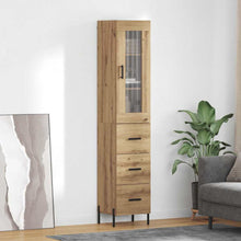 Highboard Artisan Eiken 34,5 x 34 x 180 cm Bewerkt hout