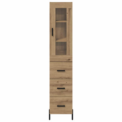 Highboard Artisan Eiken 34,5 x 34 x 180 cm Bewerkt hout
