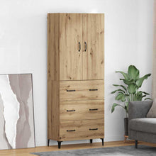 Highboard Artisan Eiken 69,5 x 34 x 180 cm Bewerkt hout