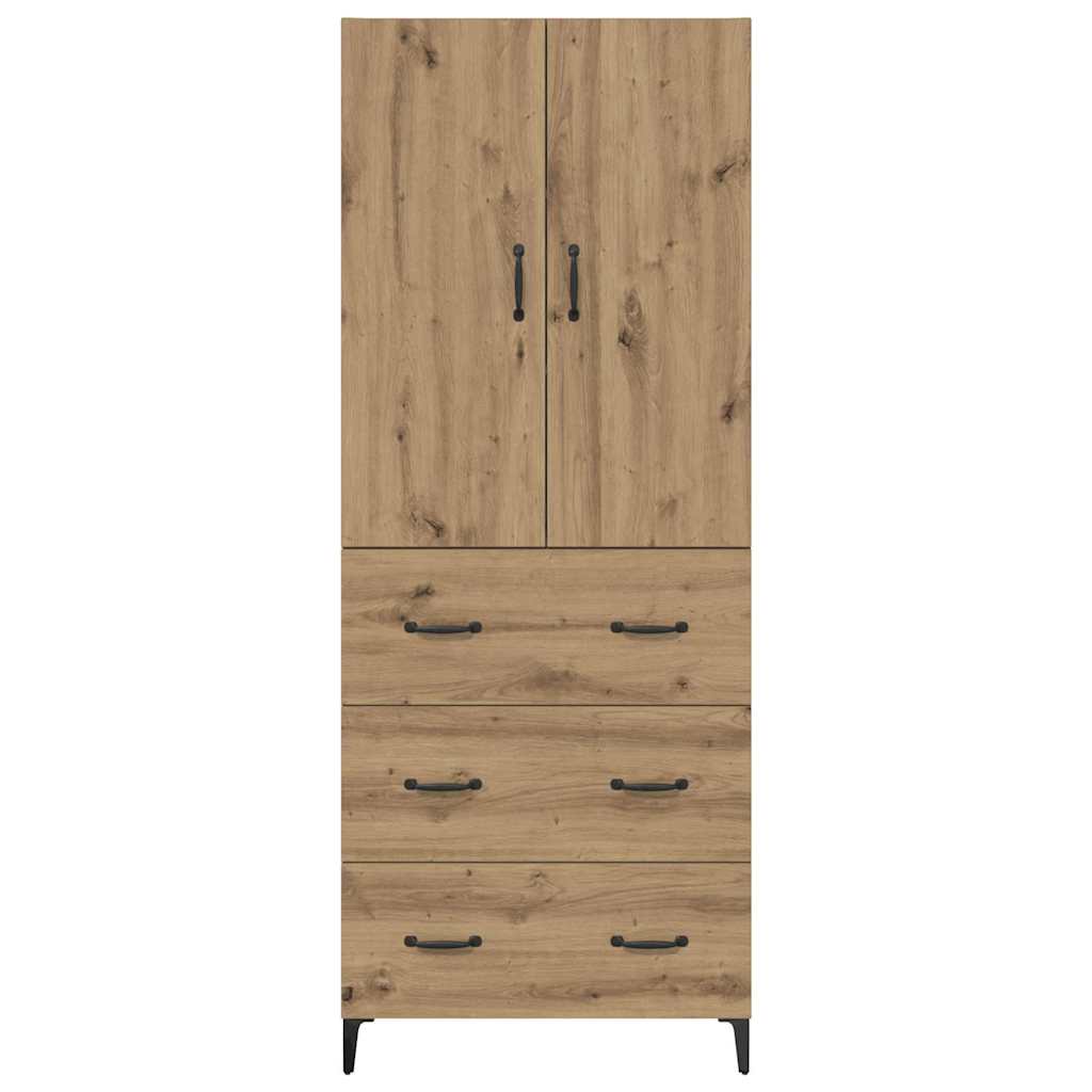 Highboard Artisan Eiken 69,5 x 34 x 180 cm Bewerkt hout